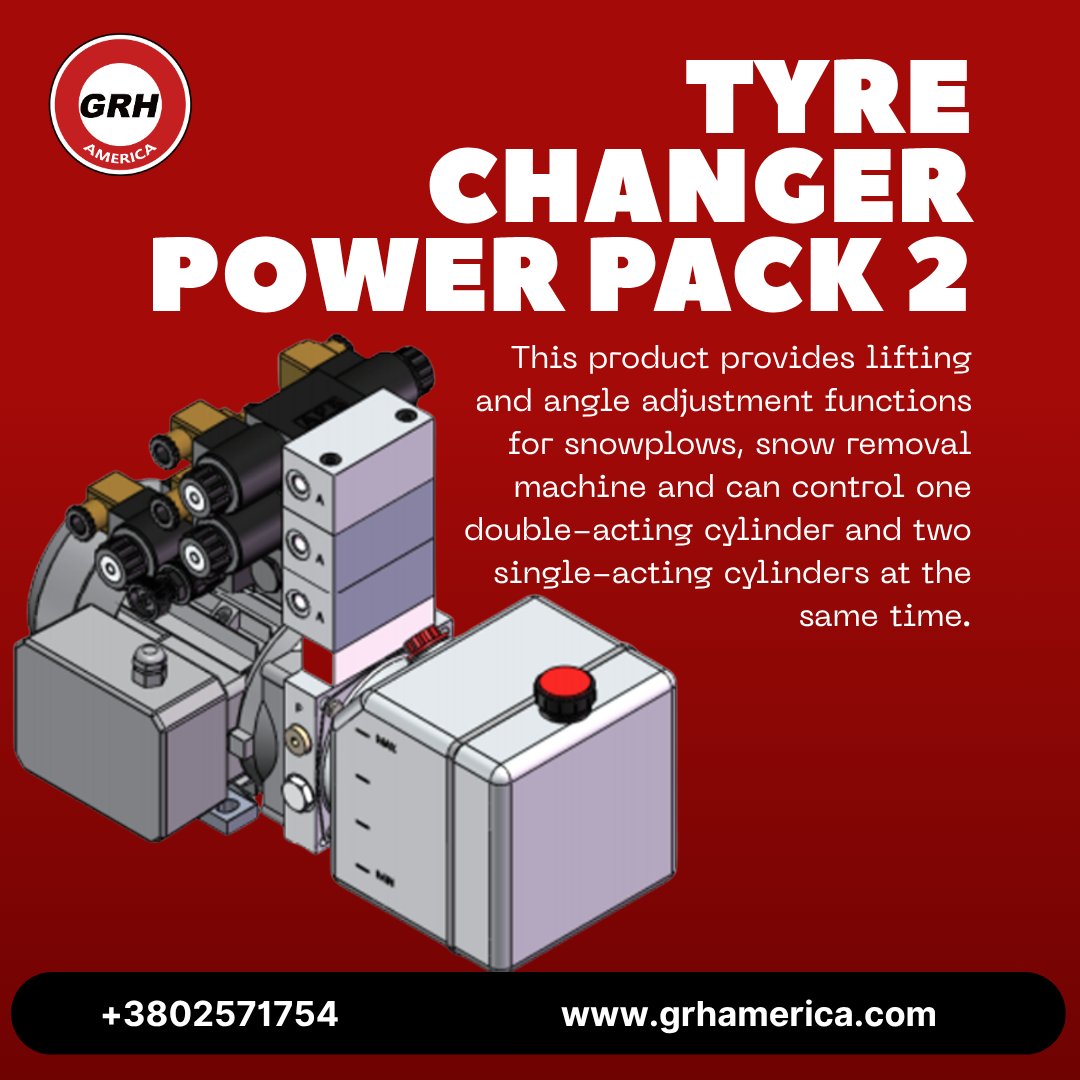 grhamerica's tweet image. Tyre Changer Power Pack 2
Designed for lifting and angle adjustment, this power pack is ideal for snowplows and snow removal machines.
📞 +3802571754
🌐 grhamerica.com
#PowerPack #Hydraulics #TyreChanger #SnowPlow #IndustrialEquipment #HeavyMachinery #HydraulicSystems