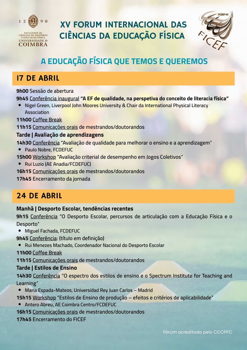 spectrumots's tweet photo. Dr. Maria Espada-Mateos will be presenting at the University of Coimbra (Portugal) on April 24th at the XV Forum Internacional Das Ciências Da Educação Físcia. Look forward to a recording of her presentation on our YouTube later in the year. https://t.co/wVE2X9XoPY