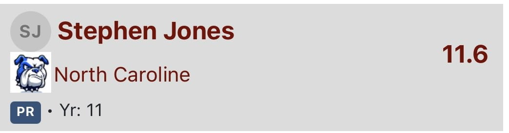 stephenJon25's tweet image. NEW PR: 11.6 100m🔥#work