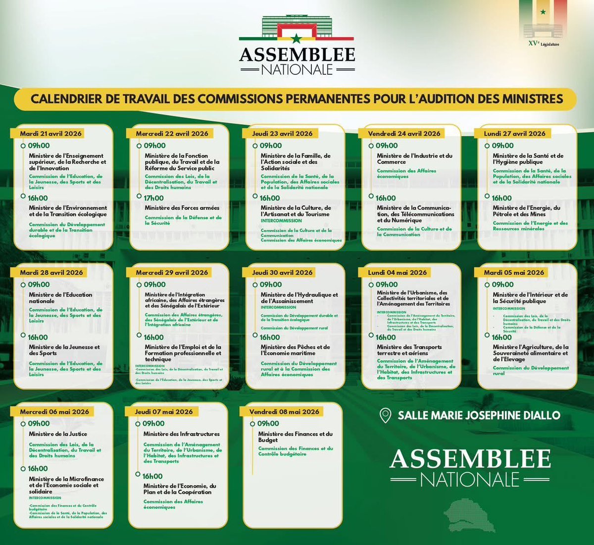 Bravo pour cet initiative qui renforce le contrôle du Gouvernement par le Parlement. Que les membres des différentes Commissions mettent de côté tout esprit partisan, préparent bien les séances afin de challenger les ministres sur leur gestion et dans les moindre détails