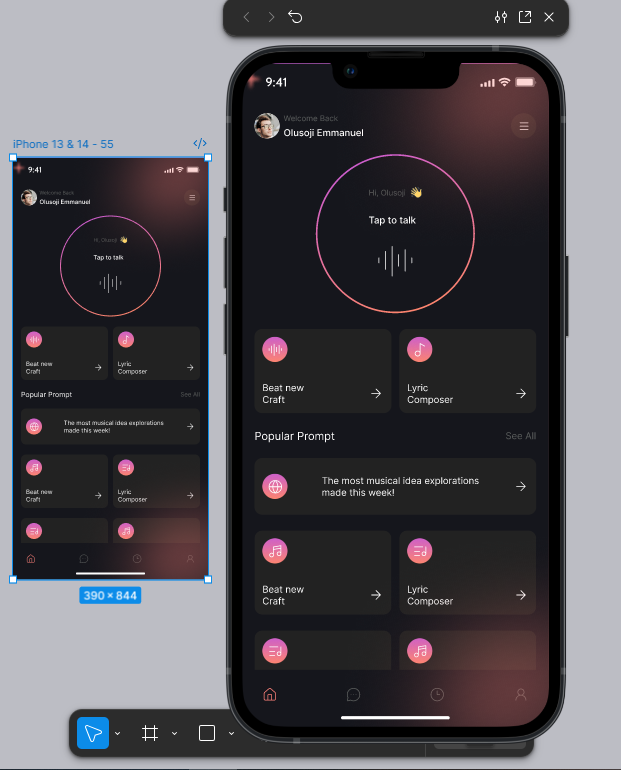 ShooWeb3's tweet image. Turn thoughts into sound.

This AI-powered mobile app lets you create music using just your voice or a simple chat.
Real-time playback. Personalized soundscapes. Zero complexity.
The future of music creation is conversational.

#AI #UXDesign #ProductDesign #MusicTech #UIDesign
