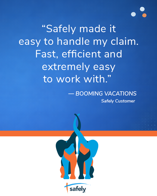 SafelyStay's tweet photo. Making insurance claims shouldn’t be stressful, and it doesn’t have to be. We’re proud to hear feedback like this from our customers: fast, efficient, and easy support when it matters most. #shorttermrentalinsurance https://t.co/GfsVVnt0Kg