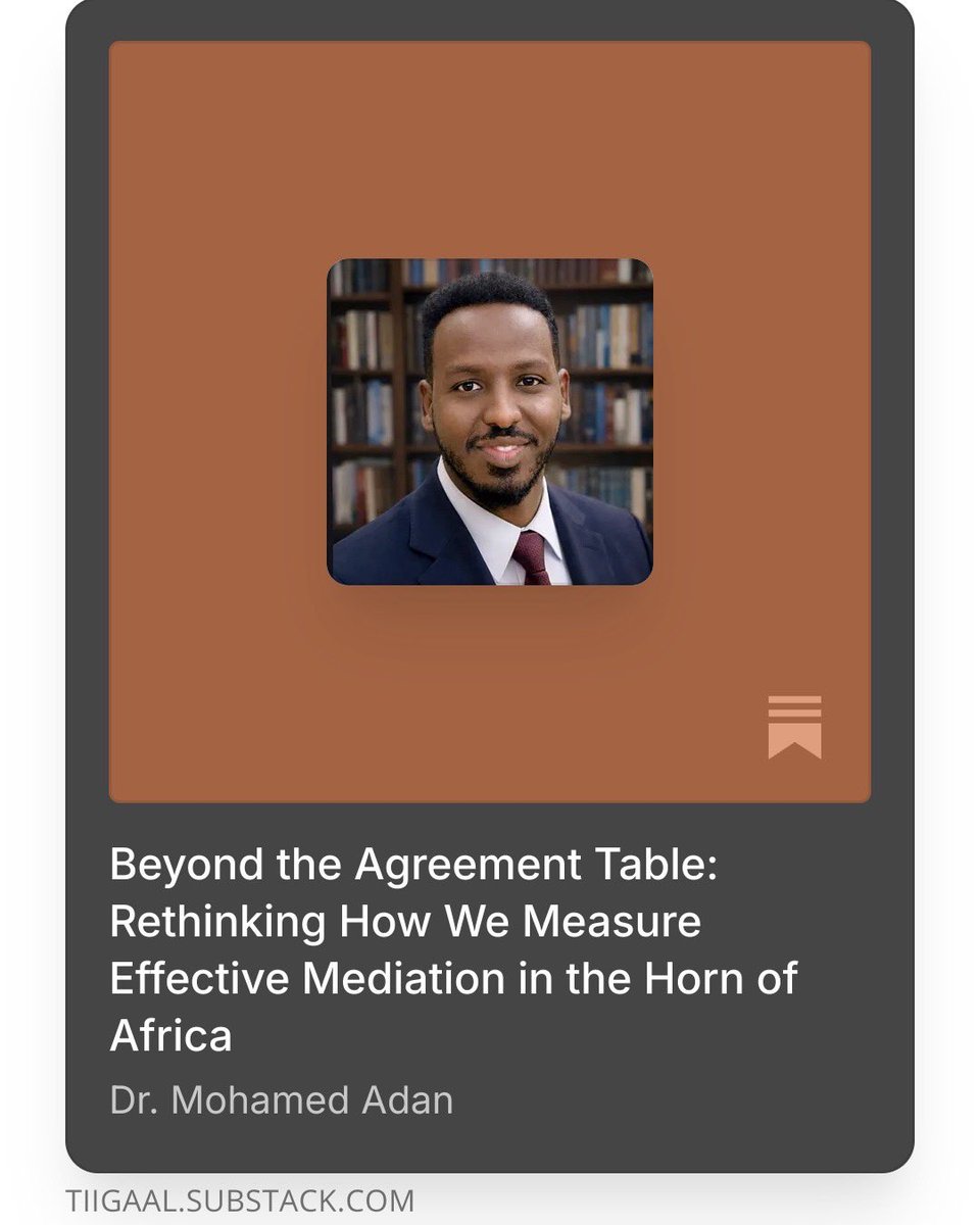 Mohamed Ahmed Adan, Ph.D. tweet media