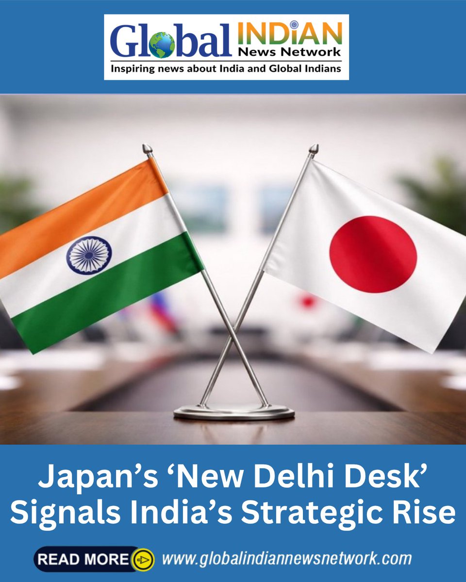GlobalIndin's tweet image. Japan’s New Delhi desk signals India’s rising global strategic role 🇯🇵🇮🇳 dvmg.us/ZtRL3FV @globalindiannewsnetwork @meaindia #IndiaJapan #Geopolitics #StrategicRise#GlobalNews    #BreakingNews #LatestNews #WorldNews #TopStories #NewsUpdate #DailyNews #Headlines