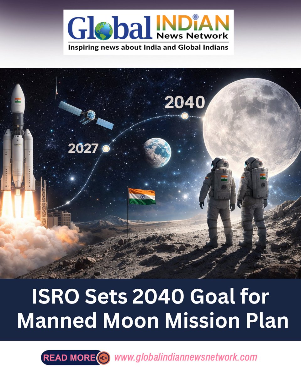 GlobalIndin's tweet image. ISRO eyes 2040 for manned moon mission 🚀🌕 India’s space ambitions soar dvmg.us/Pb1kdMh @globalindiannewsnetwork @isro #ISRO #Space #MoonMission#GlobalNews #BreakingNews #LatestNews #WorldNews #TopStories #NewsUpdate #DailyNews #Headlines