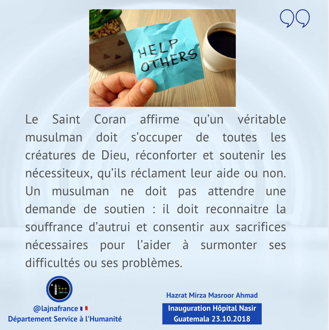 lajnafrance's tweet image. #Humanity 
#service 
#Sacrifice #Islam