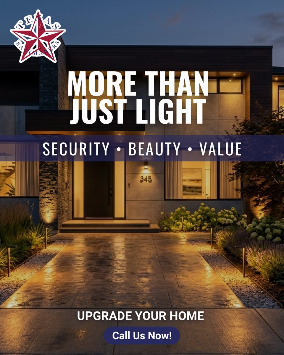 TexasRainmakers's tweet image. Outdoor lighting doesn’t just look good—it improves visibility, adds security, and increases home value instantly ✨ texasrainmakers.com
#humbletx #homesecurity #landscapelighting 🏡