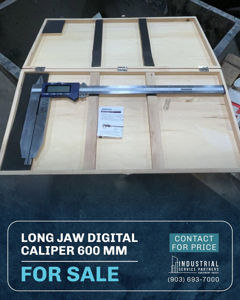 indservpart's tweet image. Accurately #measure large, hard-to-reach areas with the 600 mm long jaw digital #caliper 📏

Visit the ISP #Equipment Group website or call to learn more about this product:
🔗 ispequipment.net/product/long-j…
📞 (903) 693-7000