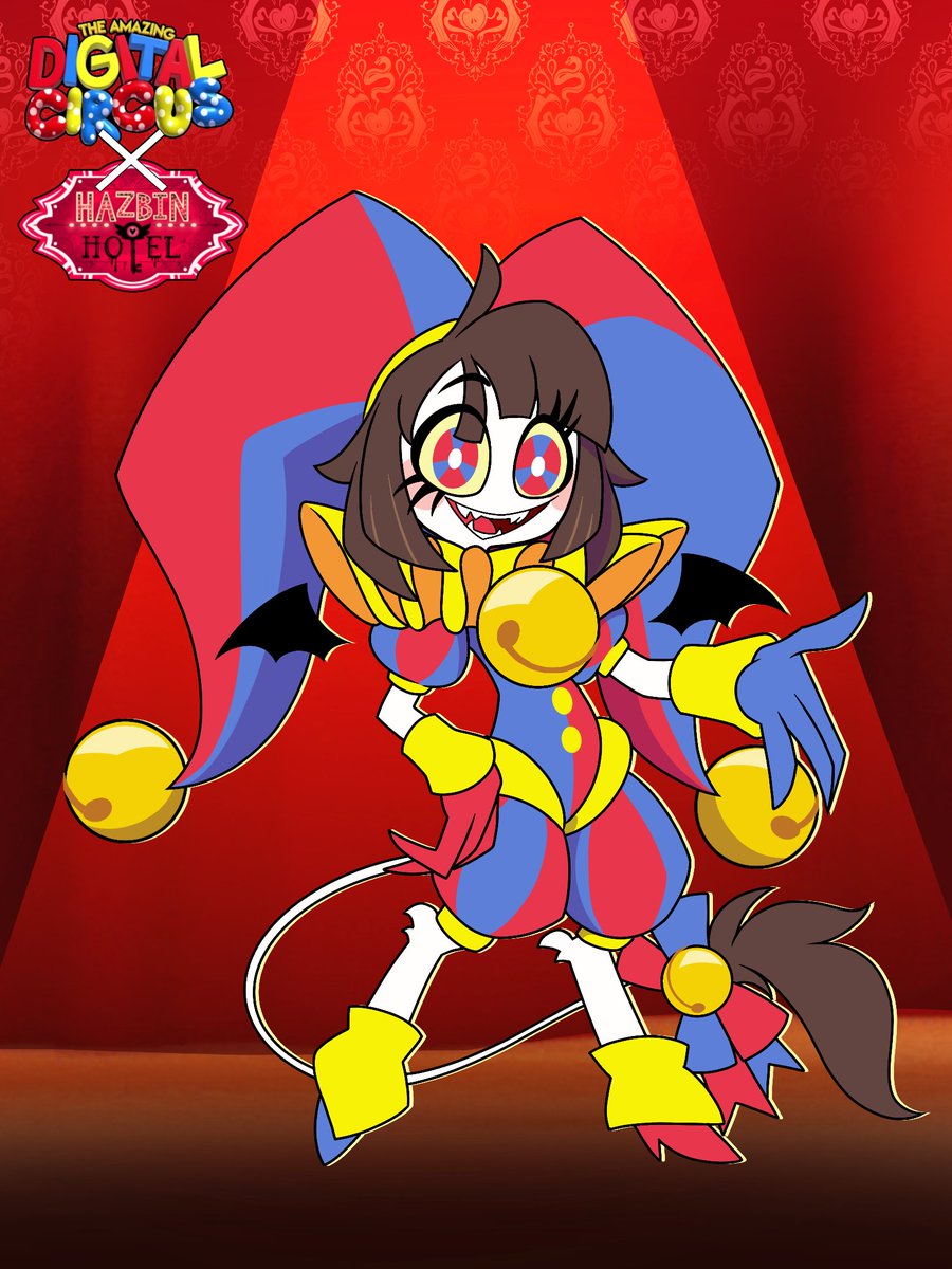 eOhF57TdgL0Fw1M's tweet photo. @potainasor
Seeing your design for the Hazbin Hotel inspired me to draw my own... 
I hope you don't mind!😅
🎪Acrobatic Clown🎪
#HazbinHotel #TADC https://t.co/brmUDh1j2Y