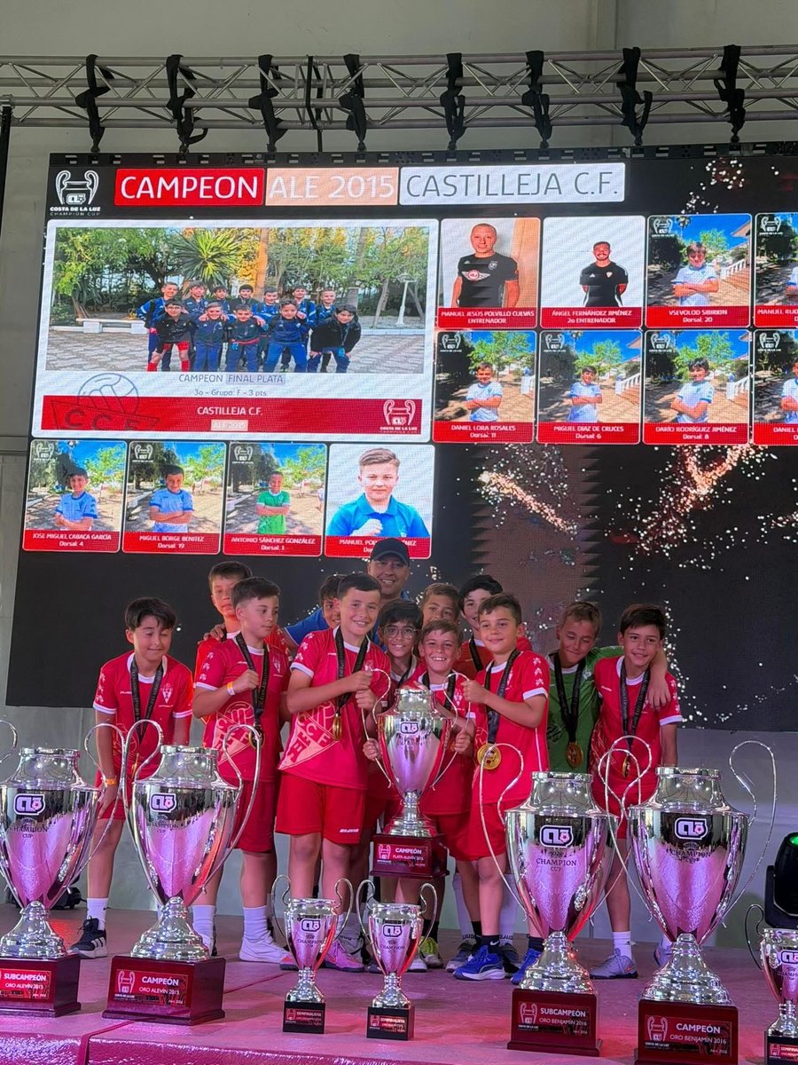 castilleja_cf's tweet photo. Este fin de semana pasado  se proclamó campeón del @costadelaluzcup nuestro equipo Alevín C. Los chicos de Jorge junto con Manuel Polvillo , ganaron la final  de Plata 👏💪, menuda Copa 🏆
Enhorabuena !! https://t.co/qDl6N5JMVm