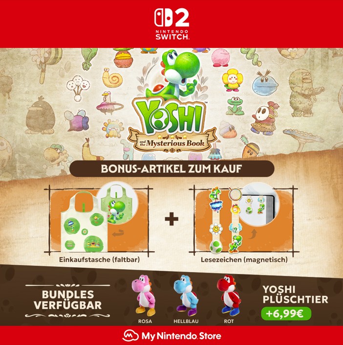 NerdyDeals247's tweet image. Jetzt gibt's auch eine schöne Grafik dazu. Schaut euch die Pre-Order-Boni und Dreingaben zu #Yoshi and the Mysterious Book im Nintendo Store an!

Zum Nintendo Store:
nintendo-de.pxf.io/0GmrJ3

Affiliate-Link. #Werbung