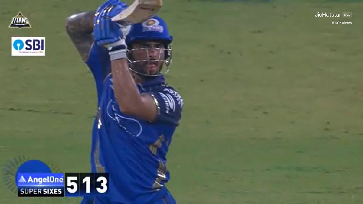 TILAK VARMA IS BACK 🔥

- When MI was down &amp; out, Tilak smashed fifty from 33 balls, incredible knock under huge pressure for Mumbai.