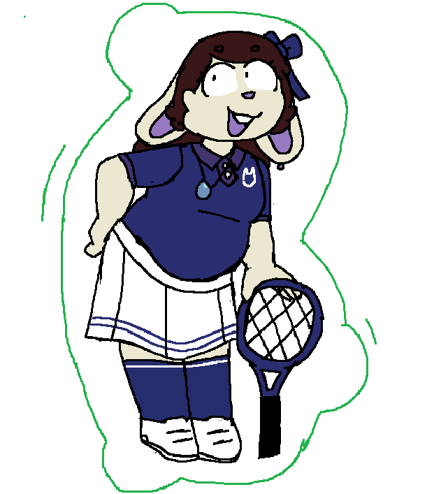 cind hop on the tennis