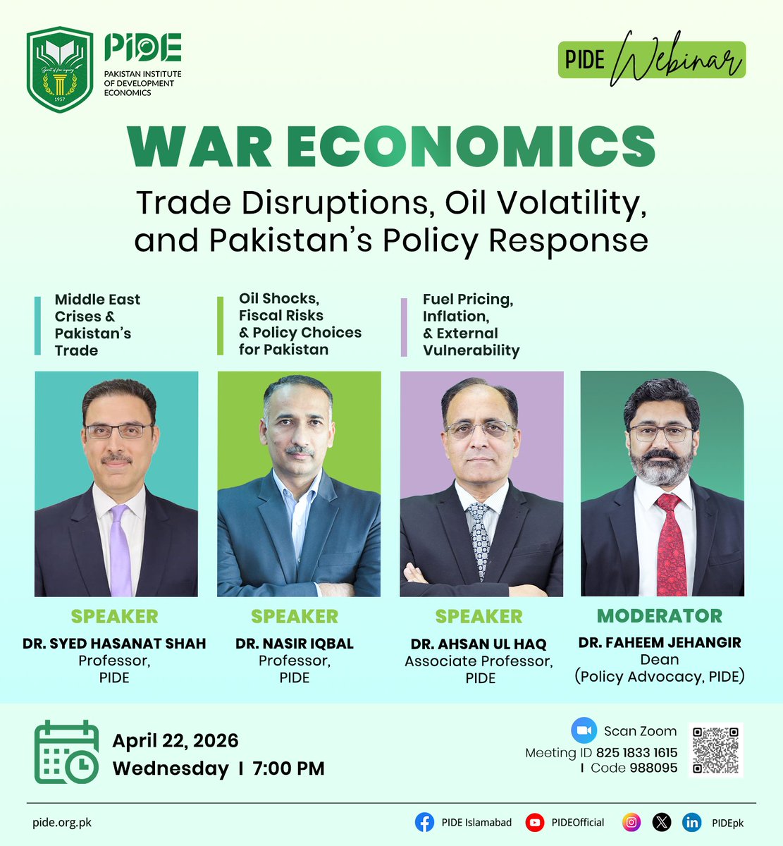 Pakistan Institute of Development Economics (PIDE) tweet media