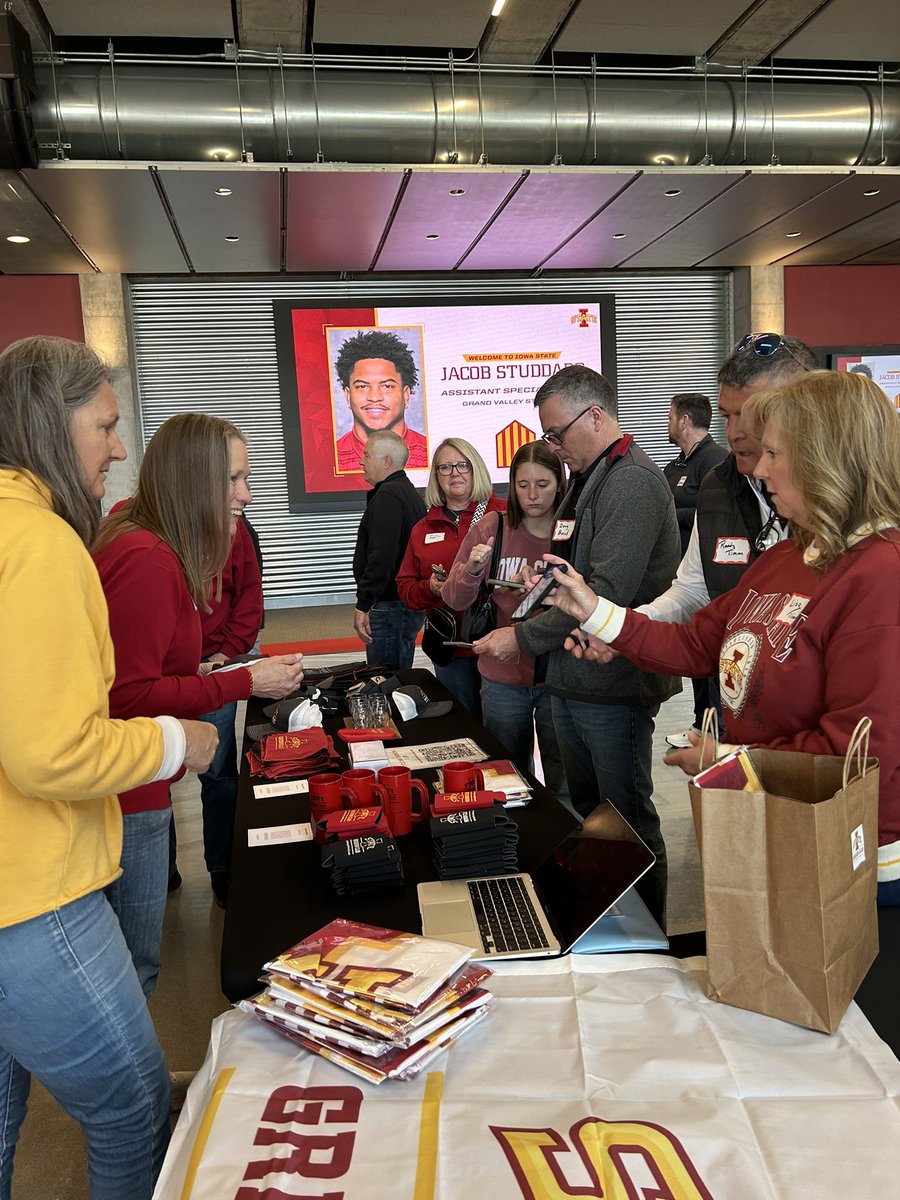 "It was a no-brainer to come back here. To have an opportunity to do this with this staff and this group of players, I'm blessed." 
- Cyclone Football Head Coach Jimmy Rogers. 

Football season may be a few months away, yet on Saturday the Sukup End Zone Club at Jack Trice