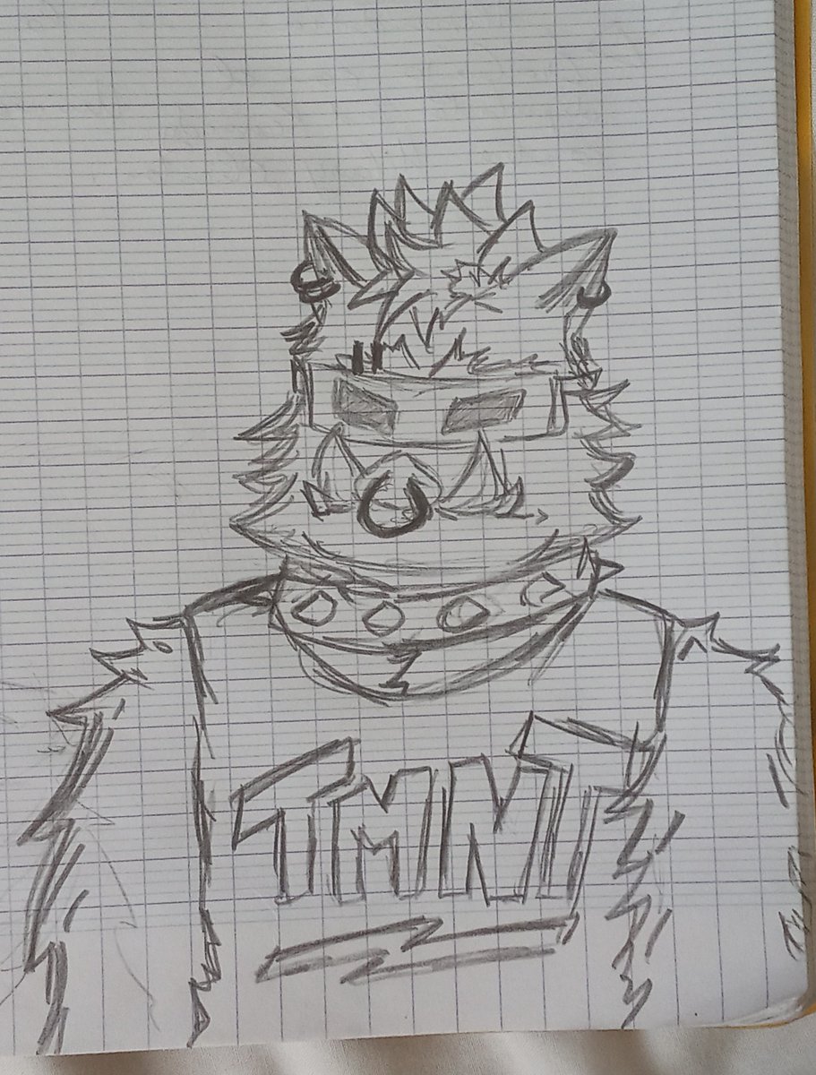 FloppyDrip's tweet image. lil drawing of Bebop ofc #TMNT #Bebop