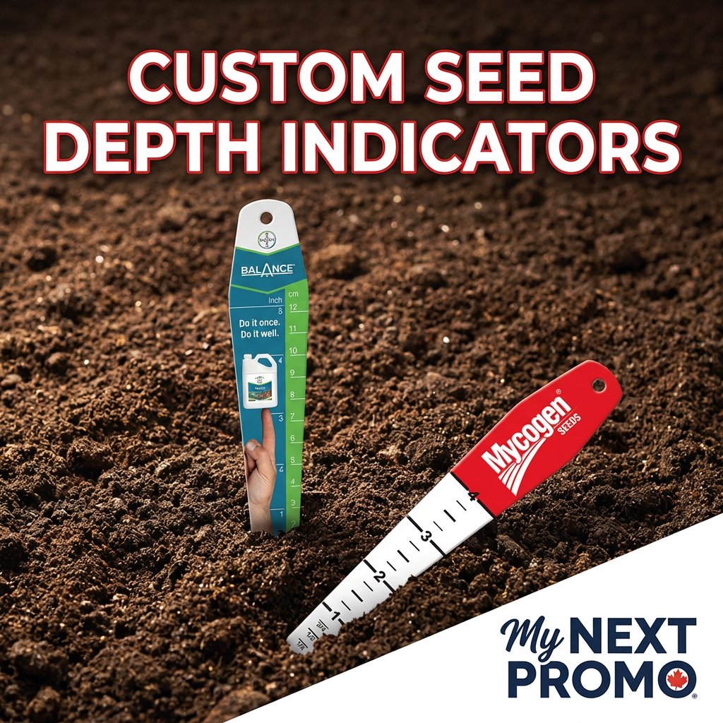 MNPcanada's tweet image. Our Custom Seed Depth Indicators are REALLY POPULAR! Made and Printed in Canada, these are a great promotion for farming/ agro and planting-related promotions. FULL COLOUR PRINTED, both sides and measurements in Metric and/or Imperial.
#farming #seeds #agro #marketing