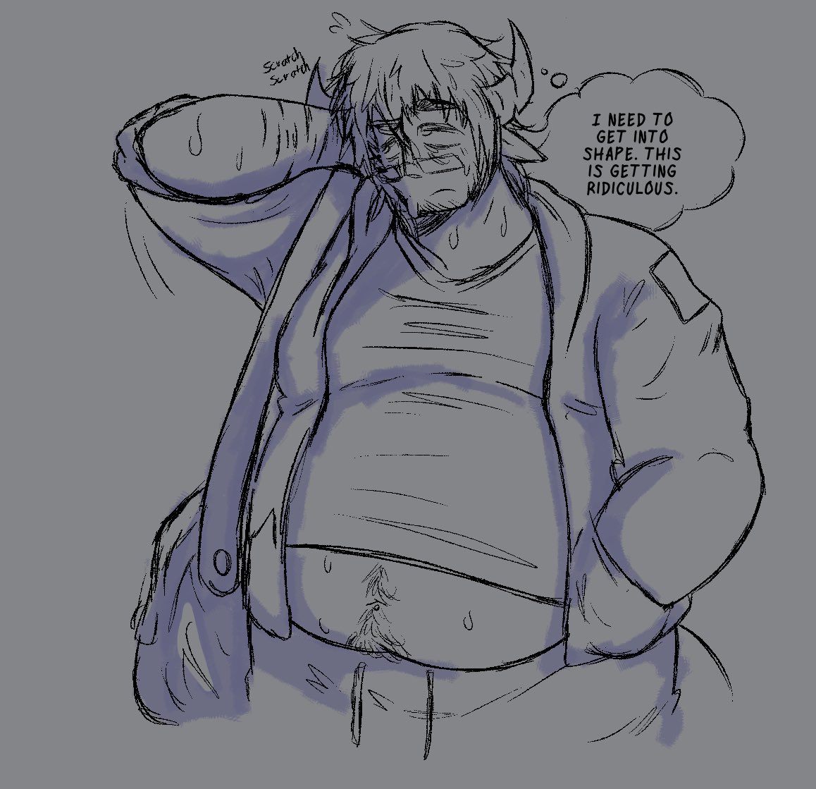PVRG4TORY's tweet image. cw sh scars
Sketch practice featuring dad of the year #007n7
