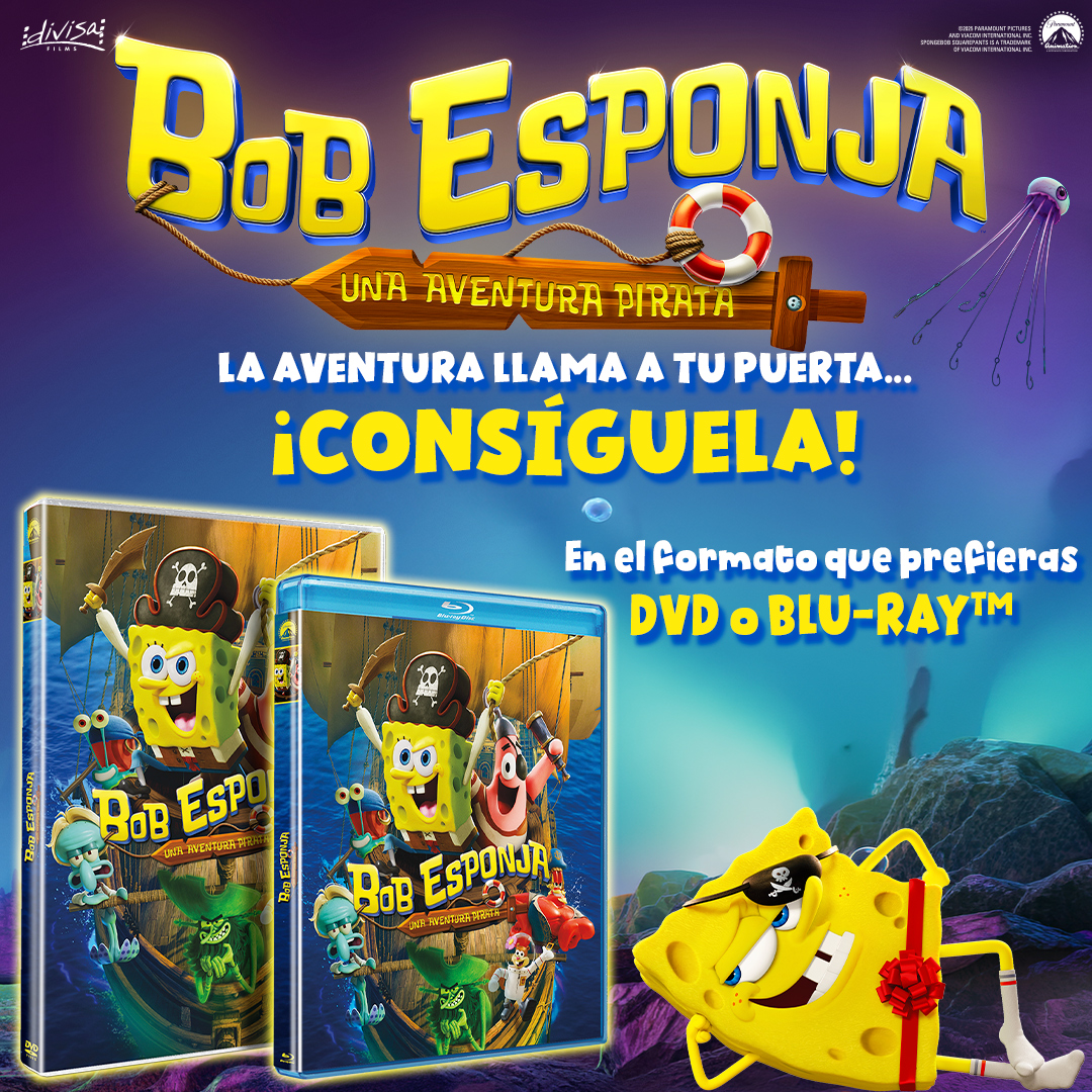 35milimetros_es's tweet image. ‼️#SORTEO‼️

🎟️ ¡2 EDICIONES #BluRay #DVD de #BobEsponjaUnaAventuraPirata! 📀 ¡Ya a la venta!

👍🏻 RT + FOLLOW + MENCIÓN a un amigo

👉🏻 ¡Síguenos! @DivisaFilms y @35milimetros_es

⏰ Fin: 27/4 a las 10:00 h.

Más info: bit.ly/3ZvcuRP