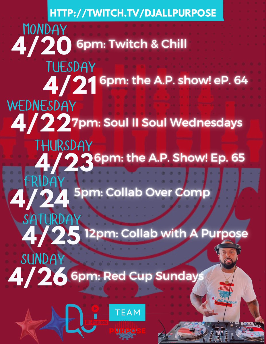 djAllpurpose's tweet image. No breaks, All Gas ⛽️ 

[ Twitch.tv/djAllPurpose ]

#djAllpurpose #shows #raids #music #streams