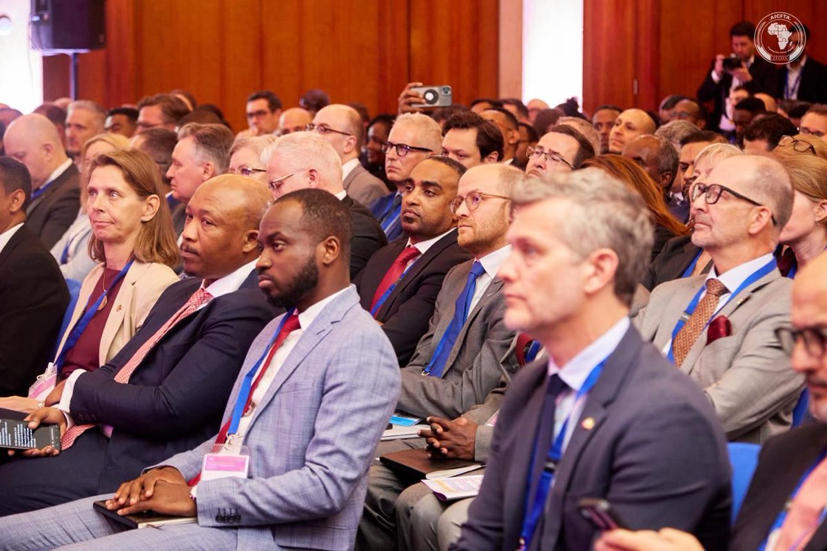 AfCFTA's tweet image. Today in Addis Ababa, the #AfCFTA Secretariat signed a Memorandum of Understanding with the European Union on the margins of the EU–Ethiopia Business Forum, reinforcing their partnership to support the implementation of the AfCFTA.
In his opening remarks at the Forum,