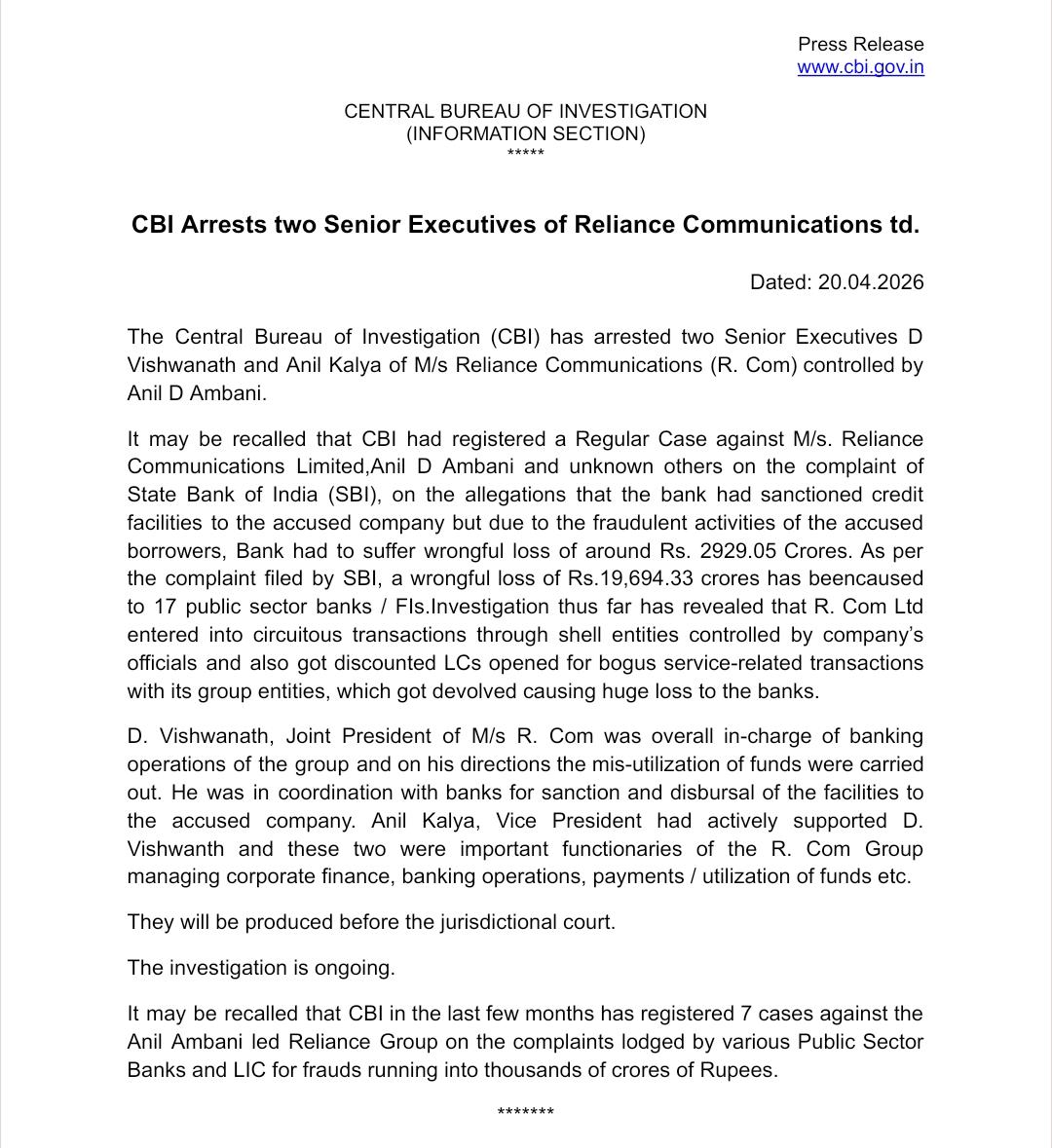 Central Bureau of Investigation (India) tweet media