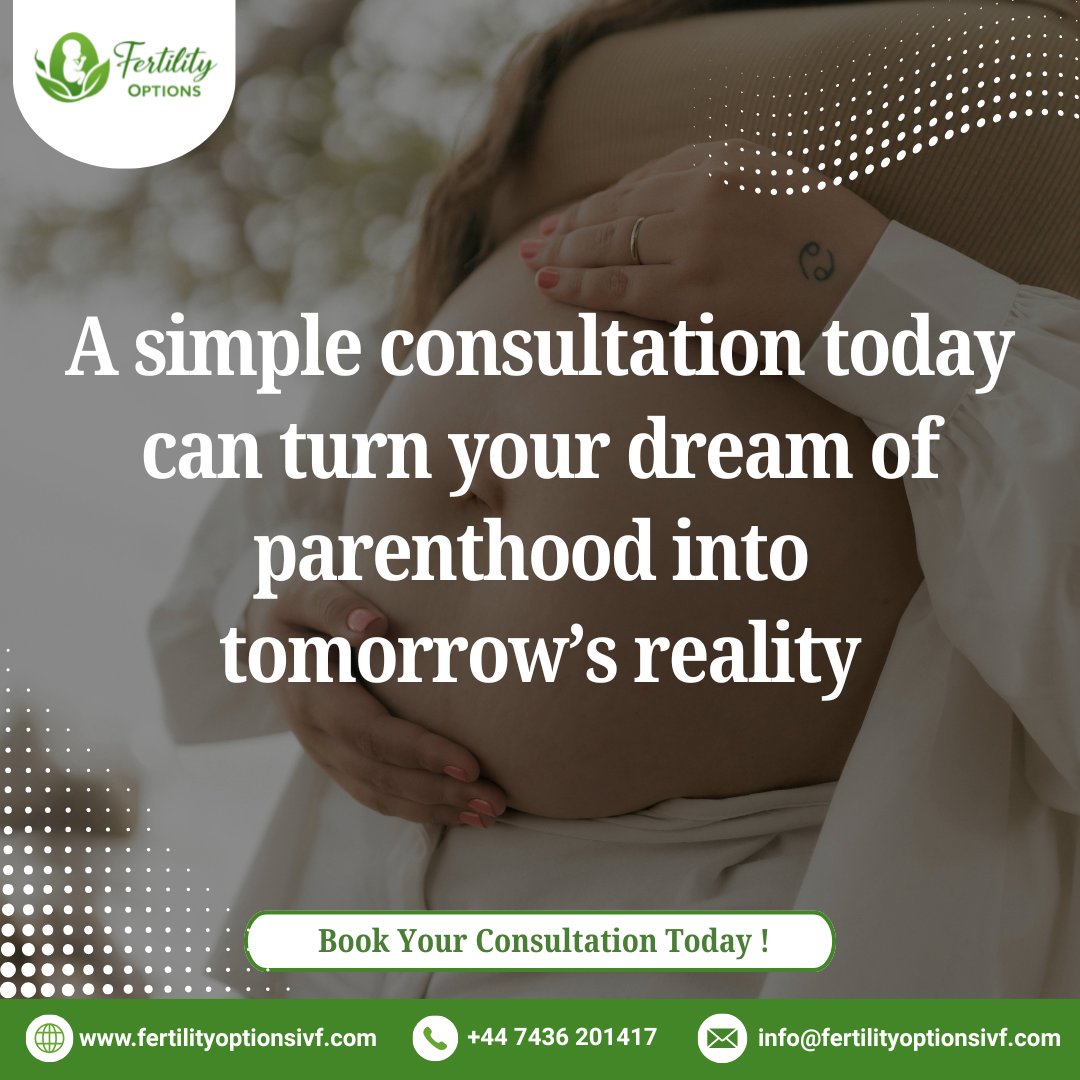 FOptionsIVF's tweet image. Sometimes, all it takes is one simple step to change everything. A consultation today can open the door to possibilities, clarity, and hope for tomorrow.
📞 +44 7436 201417
🌐 fertilityoptionsivf.com
#FertilityJourney #ParenthoodDream #StartToday #FertilitySupport #HopeAndCare
