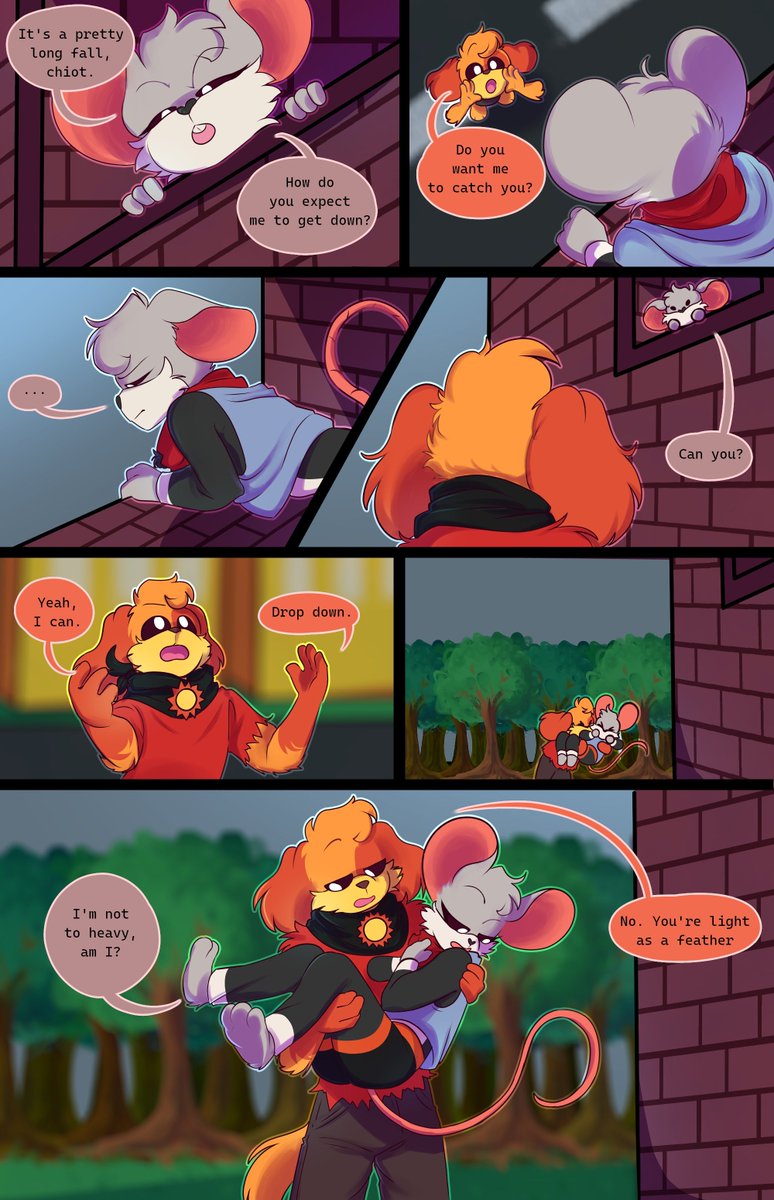 Alpha_Wolfster's tweet image. "Casual Drop in." by @CandyRu_ 

Moments like this remind Fondue of how similar Dogday and Sharkbait are.

Moments like this remind Dogday to remember the cut on his stomach.

#Dogday #Fondue #SmilingCrittersAU #DaydreamCritters #RERRAU