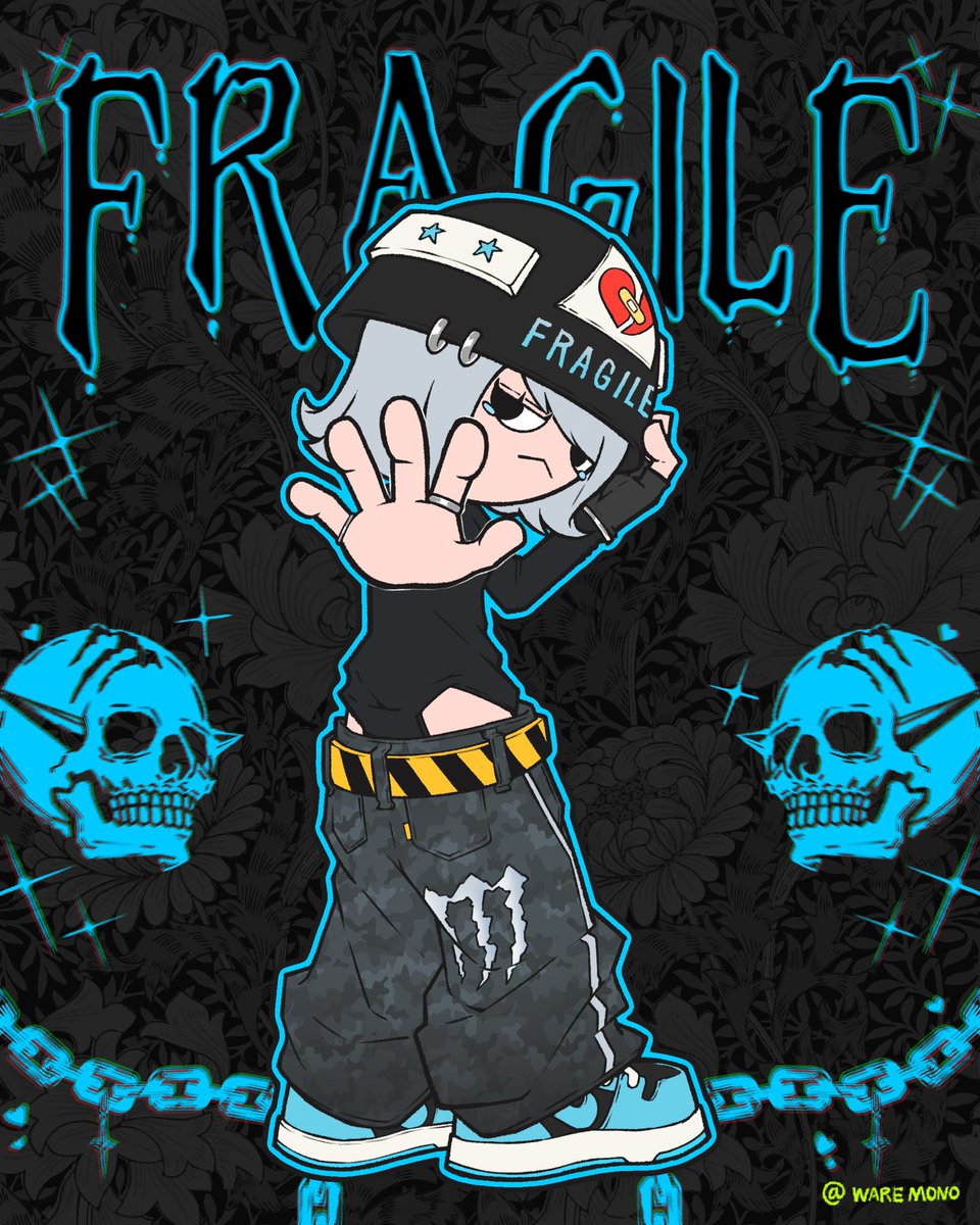 waremono_desu7's tweet photo. FRAGILE GIRL.. 「Monster Energy」

 #artwork  #design  #割れ物注意 https://t.co/edee4I75Au