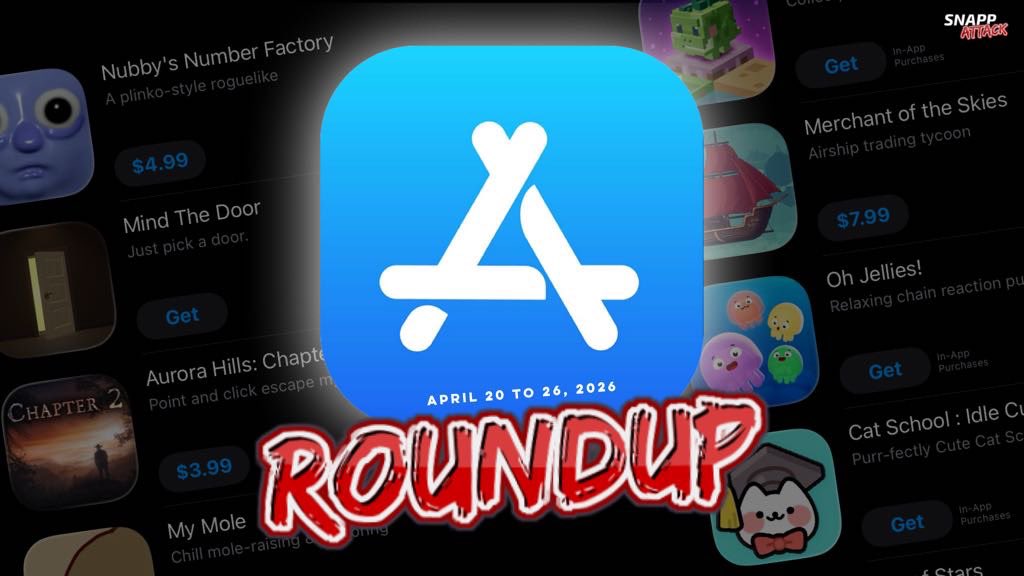 snappzillagames's tweet image. Good morning ☀️ everyone! It’s a new release week on the #AppStore and a brand new #SNAPPRoundup! 🤞 for a good week!
snappattack.com/2026/04/20/thi…

#mobilegames #indiegames #mobilegaming #videogames #gaming #iphone #games