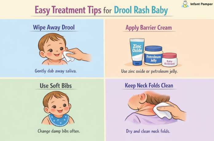 InfantPamper's tweet image. Drool rash on baby’s skin? 👶

Common during teething gentle care helps 💛

Read more 👇
 infantpamper.com/drool-rash-bab…
#BabyCare #Parenting