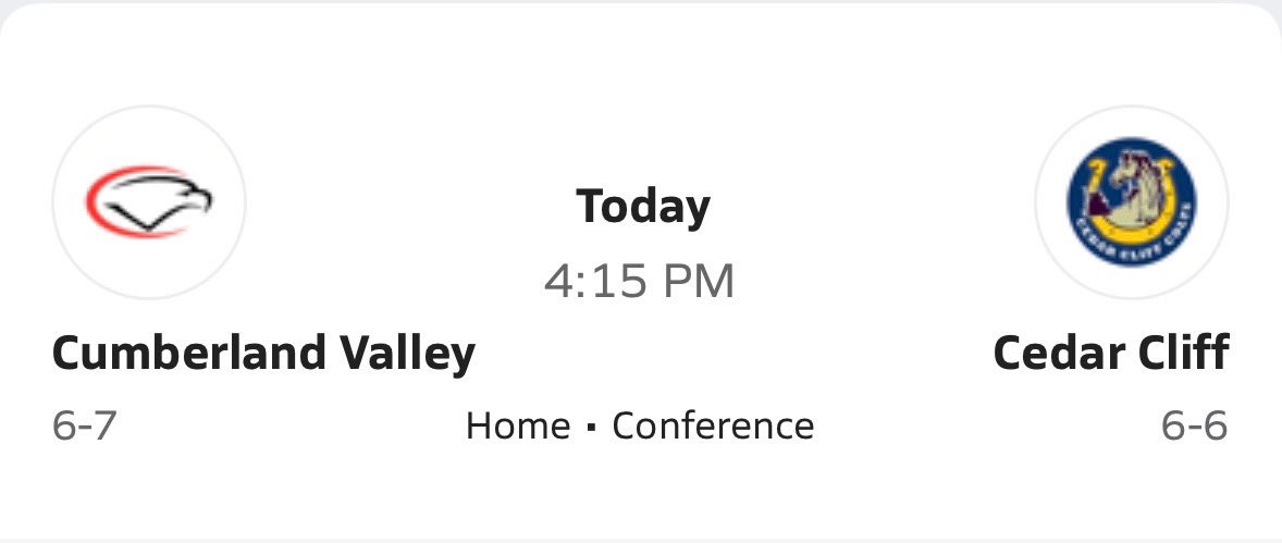 Coach_Secrest7's tweet image. Game Day! Conference game vs Cumberland Valley! Varsity home and JV away. Go Colts! #DefyTheOdds