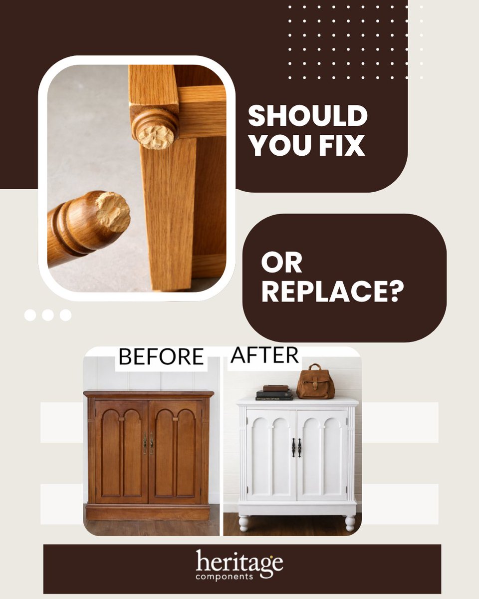 Heritagecomps's tweet image. Not every piece of furniture is worth saving—but many are worth upgrading. Small changes can completely transform the look and function of a piece.
👉 check our new blog

#FurnitureFlipping #DIYHome #MadeInBritain #HeritageComponents