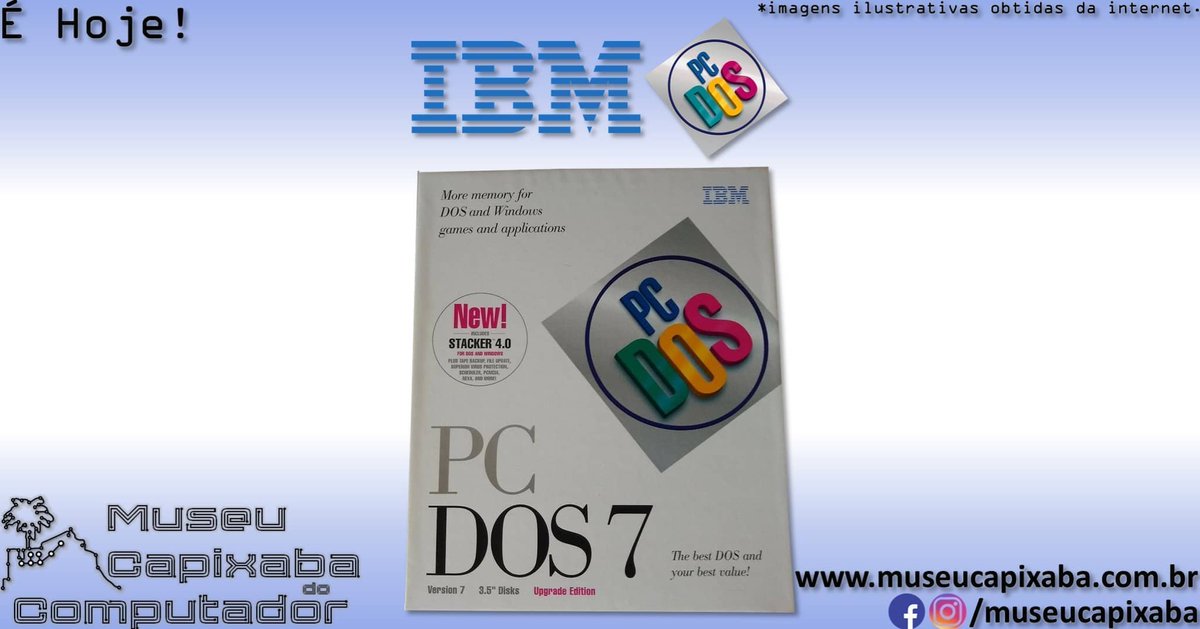 museucapixaba's tweet image. É hoje! O sistema operacional IBM PC-DOS 7.0 de 1995.

+em museucapixaba.com.br/hoje/sistema-o…

#MuseuCapixaba #mcc #éhoje #museu #OnThisDay #IBM #IBMPC #PCDOS #Microsoft #MSDOS #OS2 #PCMCIA #Stacker #CentralPoint #Microsoft #Windows #Windows95 #XDF #REXX #RAMBOOST #IBMAntiVirus #dynaload