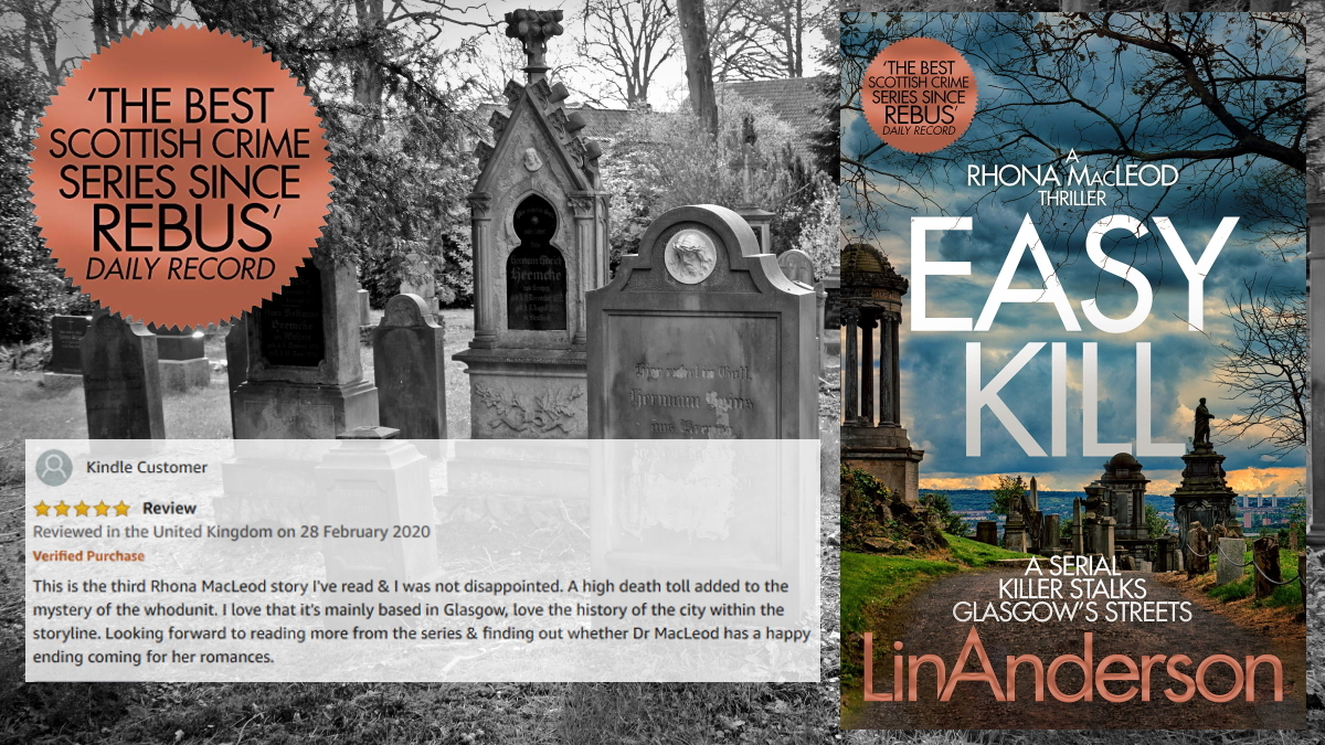 BookDuke's tweet image. EASY KILL ★★★★★ ' I love that it's mainly based in Glasgow, love the history of the city within the storyline. Looking forward to reading more from the series' viewBook.at/EasyKill  #CrimeFiction #Thriller #CSI #Glasgow #LinAnderson #BloodyScotland #IARTG #KU