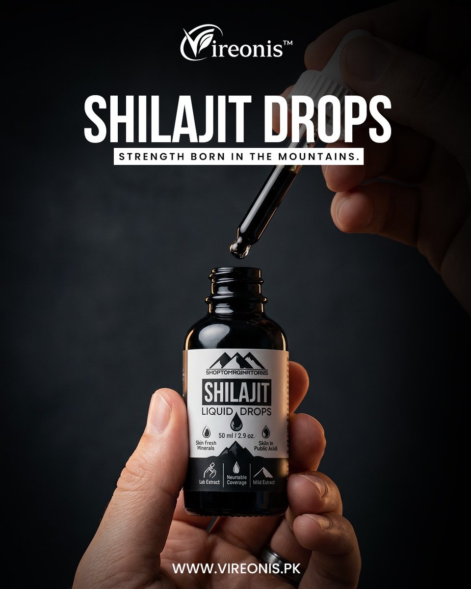 vireonispk's tweet image. Add a simple step to your routine with Shilajit Drops by Vireonis Pakistan. Easy to use and a natural way to support your daily energy and wellness. 🌿💧
#VireonisPakistan #ShilajitDrops #NaturalEnergy #HealthyLife #Wellness #DailyRoutine
