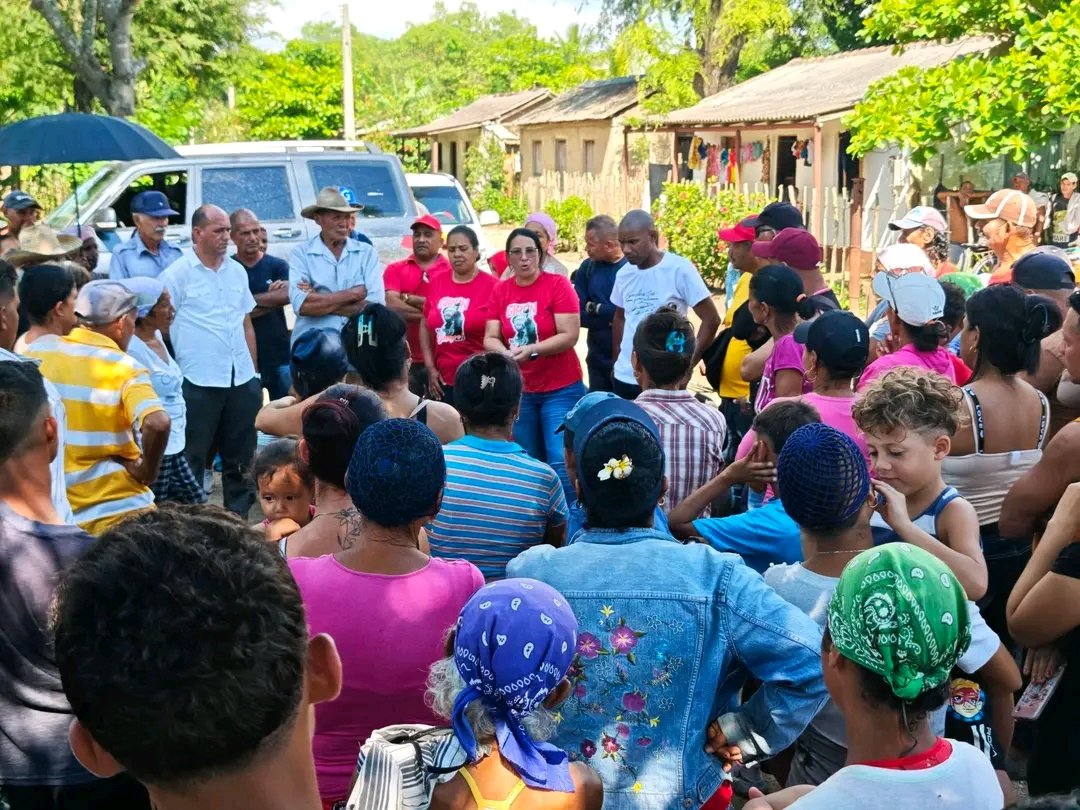 "Este domingo pobladores de  comunidad  Julia, en el Consejo Popular de Mabay, intercambiaron sobre hecho de sabotaje que debe ser repudiado", publicó en sus redes sociales <a href="/BarceloOrt92635/">Yudelkis Ortiz Barceló</a> , primera secretaria del Partido en Granma.