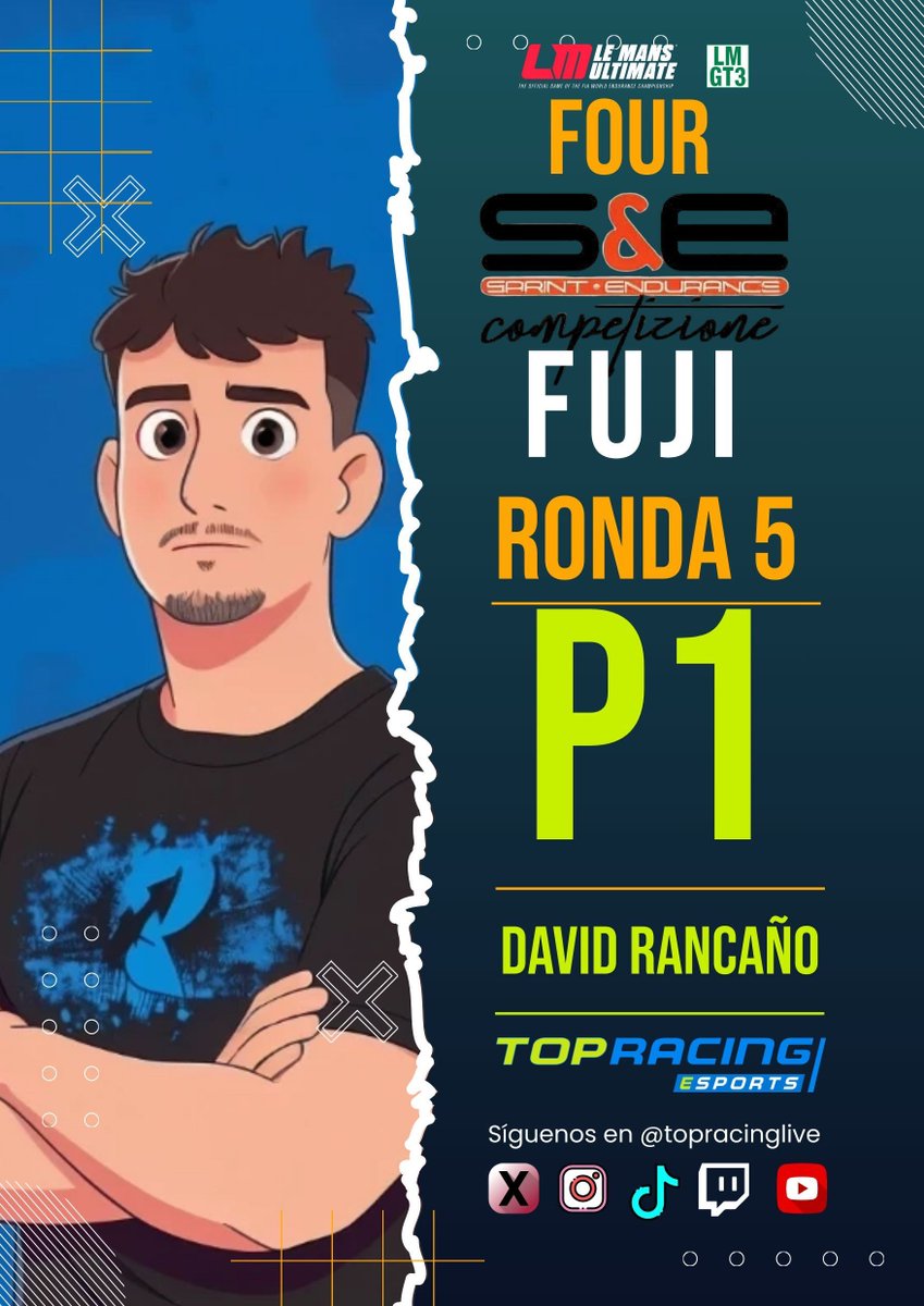 TopRacingLive's tweet image. ¡NADIE PUEDE CON ÉL! 🔥 David Rancaño conquista Fuji con una actuación que roza la perfección en S&amp;amp;E Competizione. 🏯 El asfalto japonés ha sido testigo de un ritmo demoledor que nos acerca al sueño del campeonato. ¡Simplemente imparable! 🏎️💨 

#TopRacingeSports #Simracing #LMU