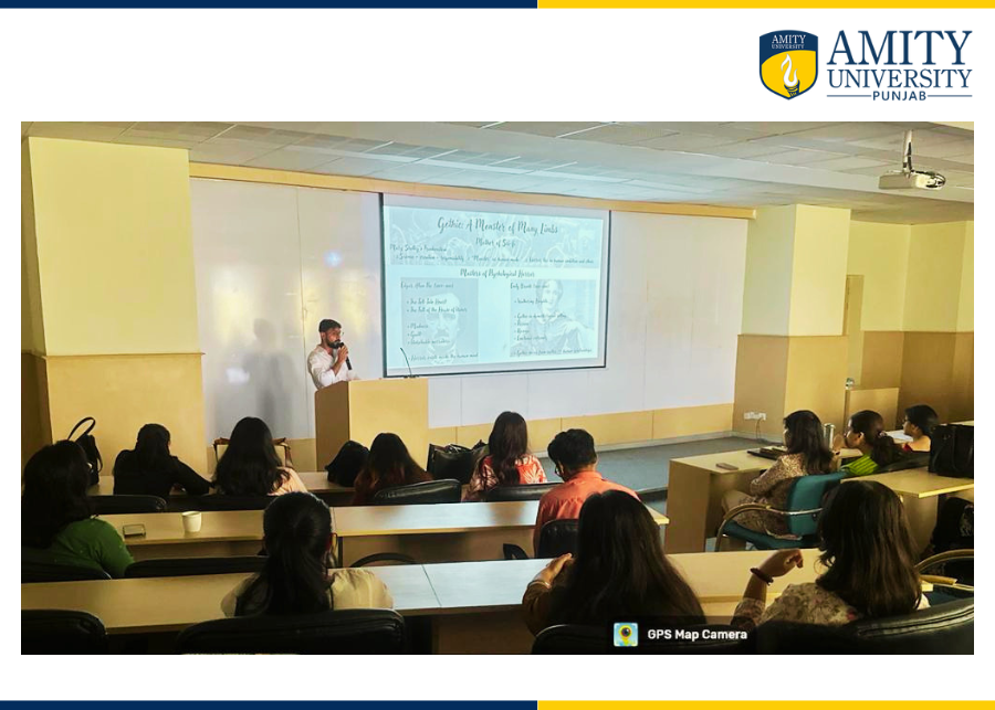 AmityPunjab's tweet image. Exploring the dark, the mysterious, and the imaginative ✨📚

Amity University Punjab successfully hosted “Grave Matters: A Workshop on the Gothic in Two Acts” organized by the Amity School of Languages and Culture.

#AmityUniversityPunjab #Workshop #GothicLiterature