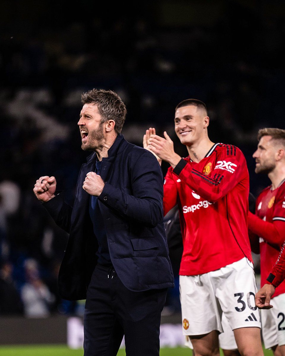 UnitedStandMUFC's tweet image. 🚨 The Manager loving life after the win at Chelsea! #mufc