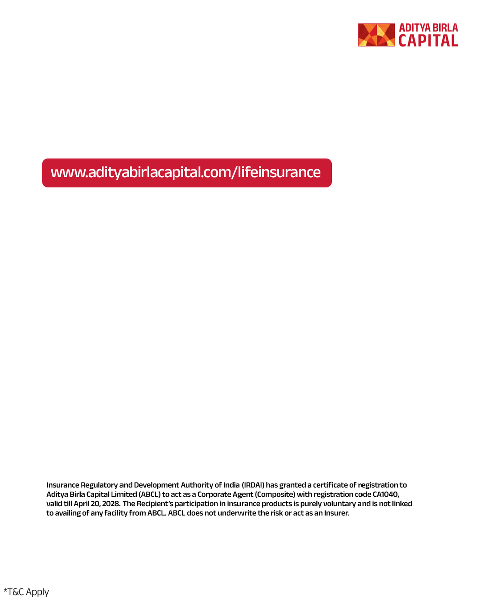 abcapital's tweet image. Love is in the little things, and in big protective gestures too. 
Trust Life Insurance offerings from Aditya Birla Capital to give protection that lasts a lifetime.

#AdityaBirlaCapital #MoneyGoals #FinancialPlanning #LifeInsurance