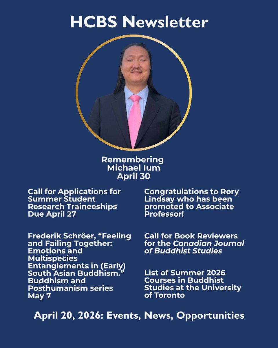uoftcbs's tweet photo. New issue of our newsletter: https://t.co/cNtlyiaea8 
Details about the upcoming talk by Dr. Frederik Schröer (May 7), call for apps to our Summer Student traineeships (due April 27), and other news. Please join us April 30 to remember our former Postdoctoral Fellow Michael Ium. https://t.co/U5O0g6tDFO