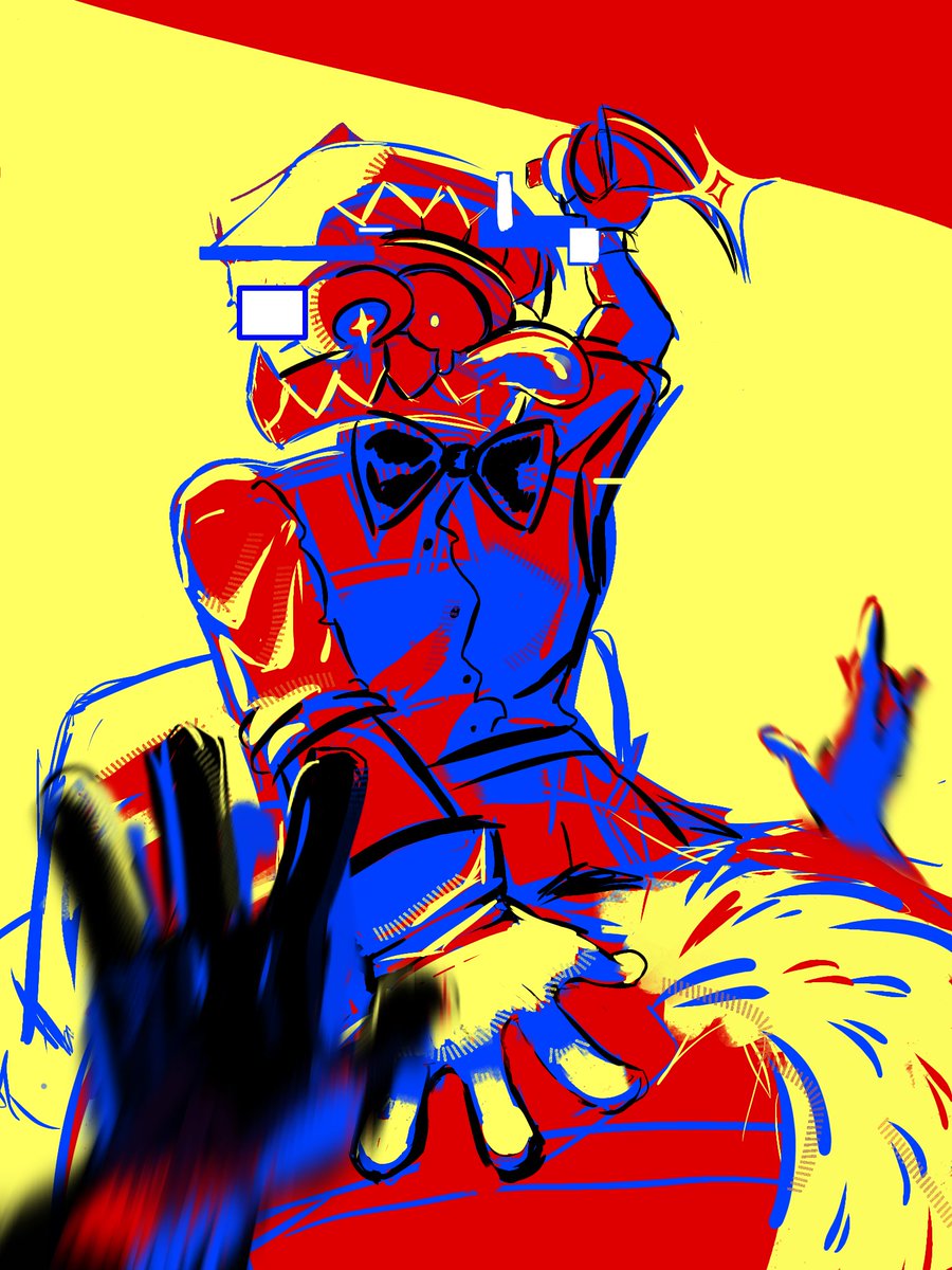 cherryMeow60152's tweet image. Wow 
It was an experiment with style. It turned out funny 
#royalteeth #tadc #caine #kinger #TheAmazingDigitalCricus