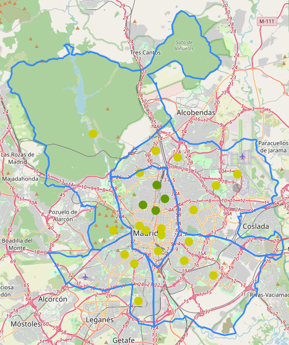 Calidad del Aire en Madrid tweet media