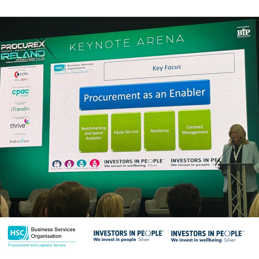 BSO_NI's tweet image. On Thursday 16 April colleagues from @BSO_NI #PaLS attended Procurex in the RDS in Dublin. The conference was a great success with lots of interest in how PaLS support HSCNI.

To learn more about PaLS, follow the link: bso.hscni.net/directorates/o…

#BSO #Procurex #PublicProcurement
