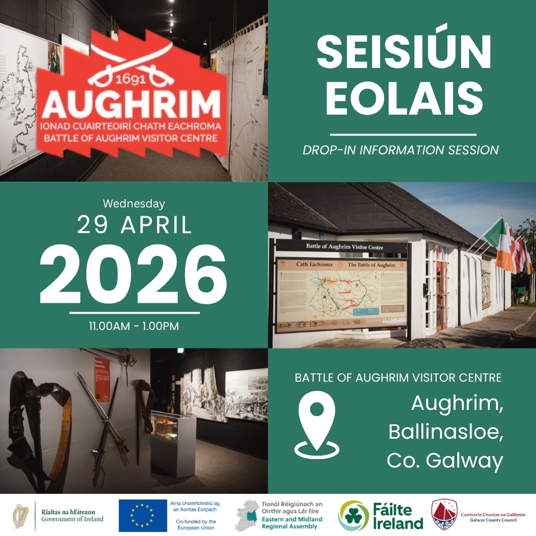 dunphycomms's tweet photo. Galway County Council is inviting members of the public to have their say on plans to upgrade visitor facilities at the Battle of Aughrim Visitor Centre, located on the site of the most significant and bloodiest battles in Irish history. 
#History https://t.co/algOL9LzAu
