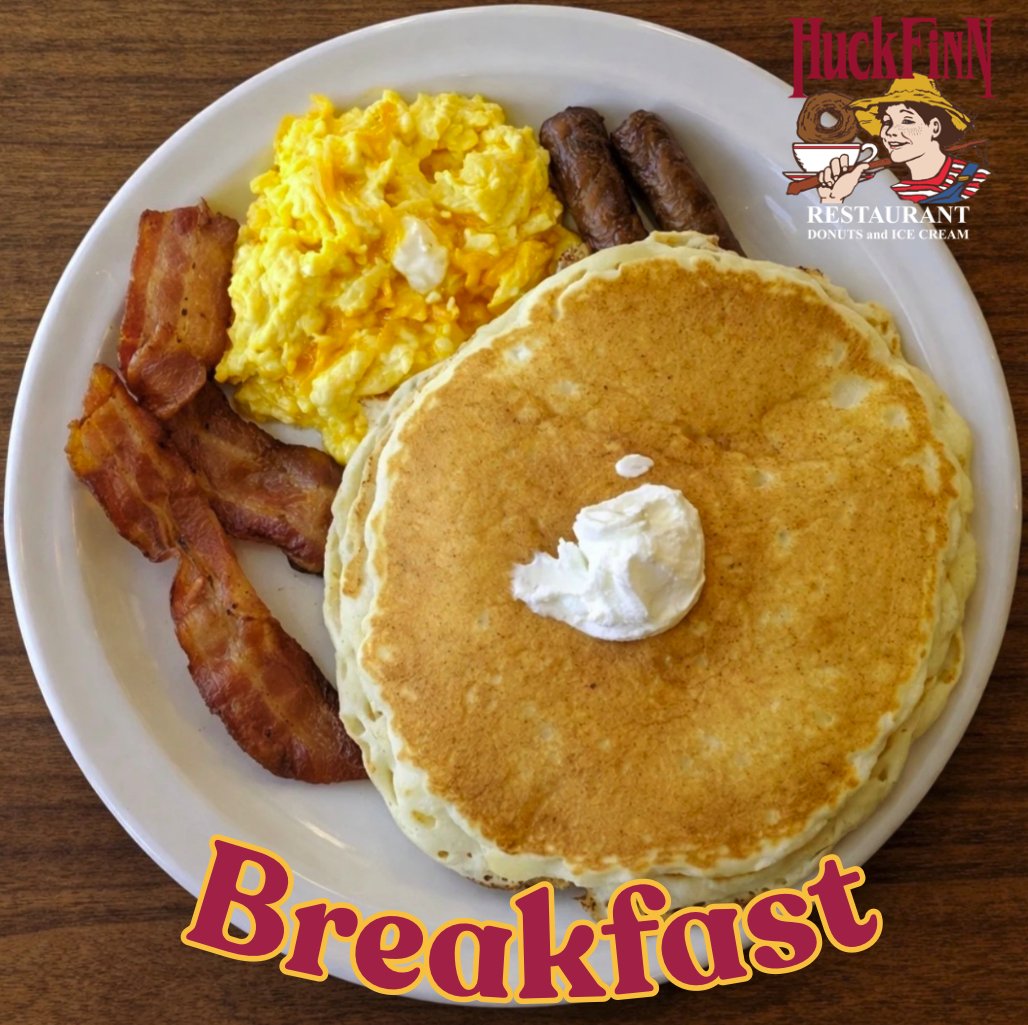 HFRestaurant's tweet image. Good Morning!
Enjoy our Becky Thatcher Breakfast
2 Eggs (any style) with two slices of bacon,
Two sausage links, two pancakes,
butter and syrup!
Best Breakfast Around! 

#breakfast #HuckFinnRestaurant #Open #OakLawn #Chicago