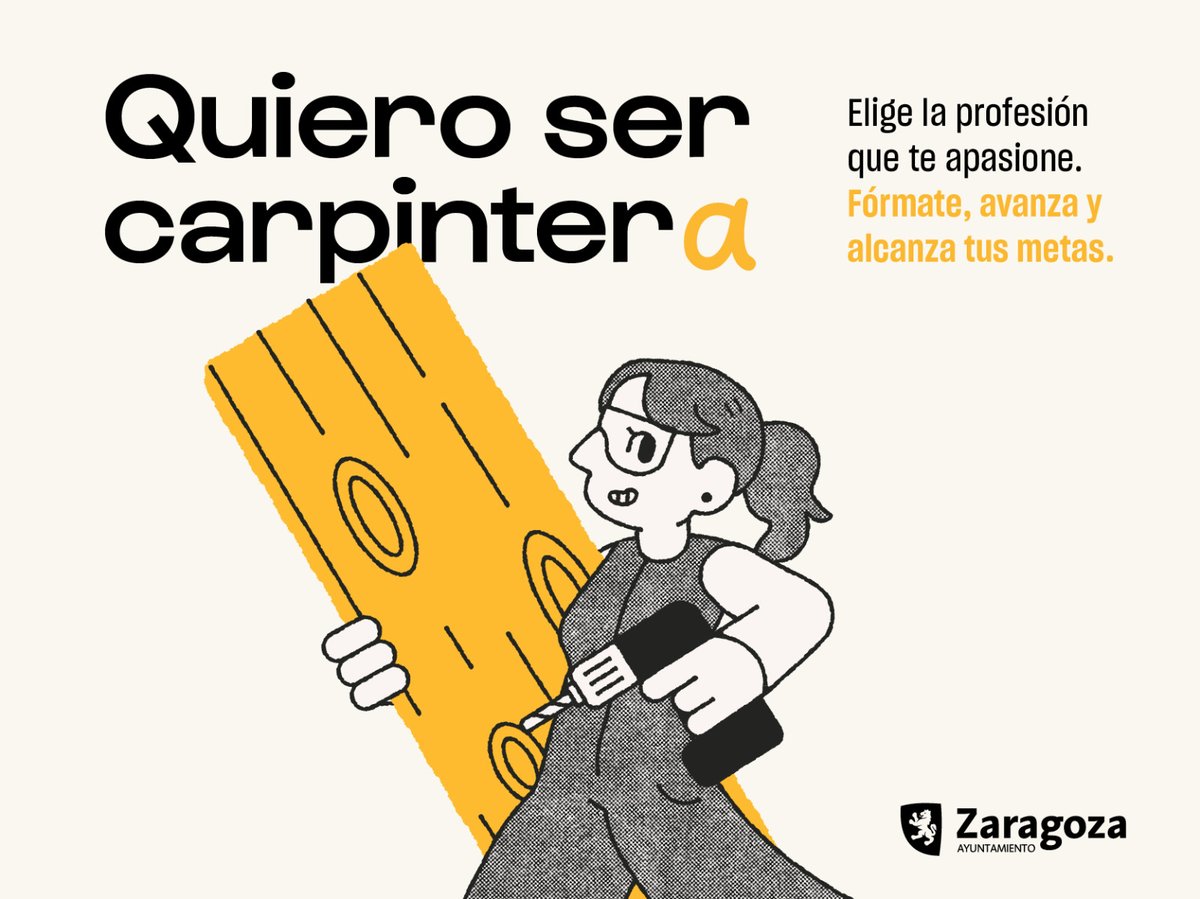 zaragoza_es's tweet photo. #QuieroSer es la nueva campaña del Ayuntamiento de Zaragoza para promover el acceso de las mujeres a profesiones tradicionalmente masculinizadas y a sectores que concentran un elevado porcentaje de hombres frente a una escasa representación femenina. Se podrá ver en las calles y en los autobuses de la ciudad en las próximas semanas, coincidiendo con la celebración del Día del Trabajo el 1 de mayo.
Nuestra consejera de Políticas Sociales, Marian Orós, también concejal de igualdad, ha presentado esta iniciativa que se lleva a cabo por primera vez y que busca fomentar la igualdad de oportunidades en el mercado laboral.
Noticia > https://t.co/iuwvQDj32o