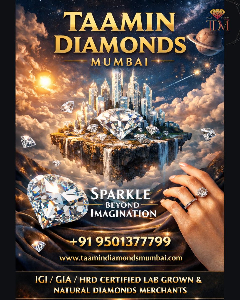 taamindiamonds's tweet image. Top Diamond Merchants in India

#jewellery #diamond #diamondsmerchants #taamindiamondsmumbai #franchiseopportunity #diamondring #beautifuldiamond #taamindiamondsmumbai #labgrowndiamonds #luxuryjewellerydesigns #sustainableluxury #diamondnecklace #diamondearrings #finejewellery