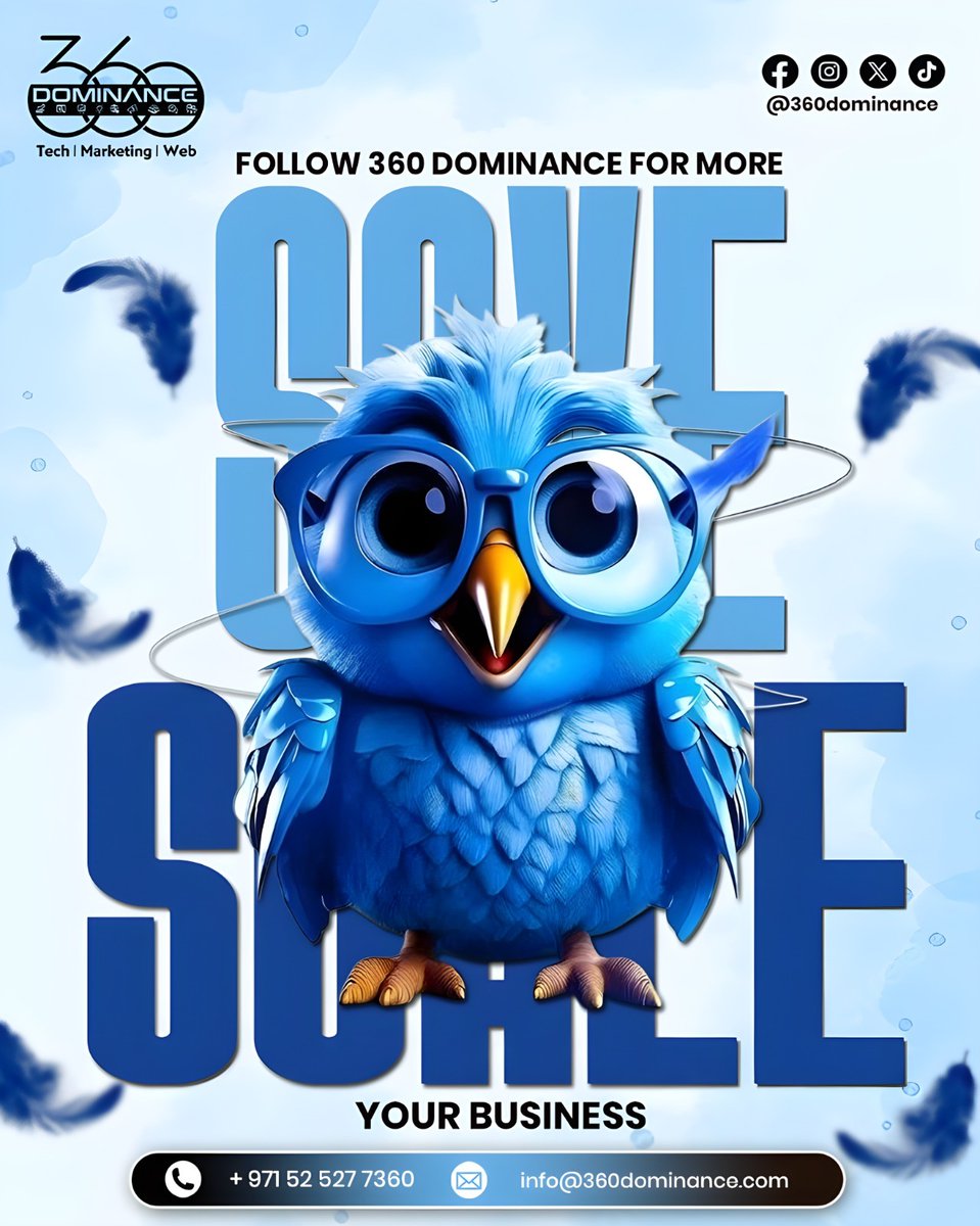 360Dominance's tweet image. Something big for your business starts here.We don’t just post — we grow brands. 🔥

📞 +971 52 527 7360
📩 info@360dominance.com

#360Dominance #FollowUs #DigitalMarketing #BusinessGrowth #TechMarketing #WebDevelopment #BrandScaling #DubaiBusiness #UAEBusiness #SmartMarketing
